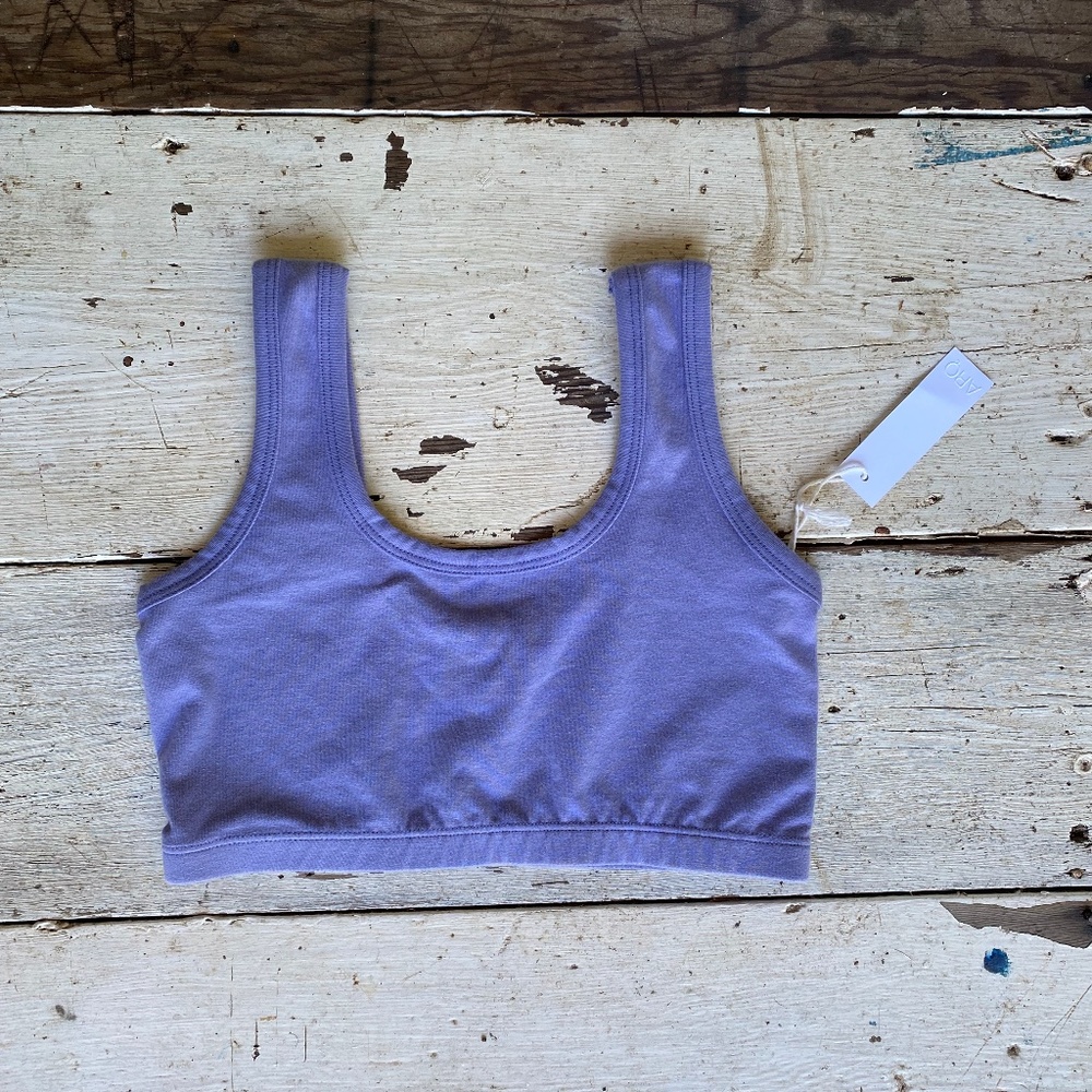 NWT arq underwear ORGANIC cotton full coverage BRA m